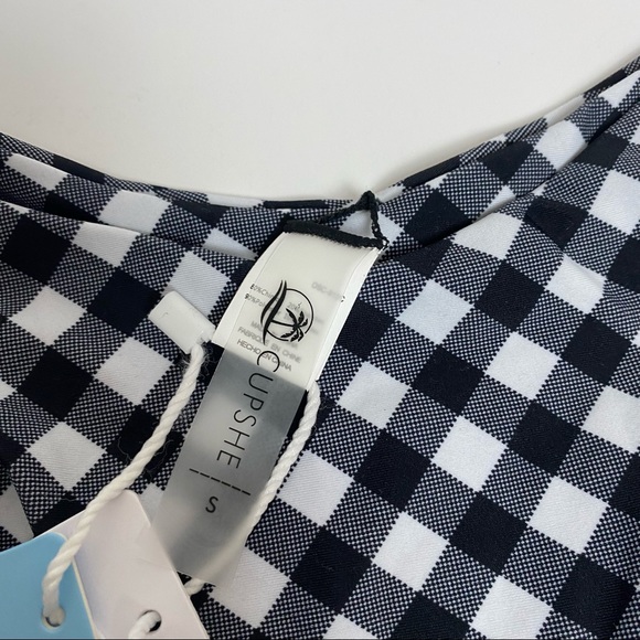 Cupshe Bikini Gingham Bottoms and Mustard Yellow Top - Picture 7 of 9